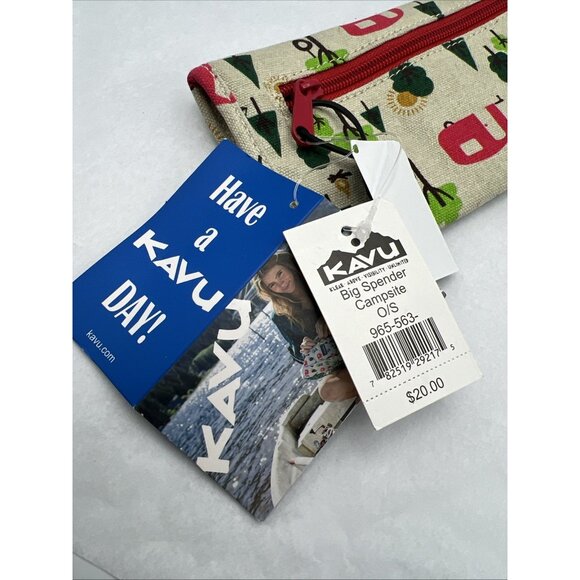 KAVU Big Spender Trifold Wallet Campsite RETIRED Camping Hiking RV - Picture 5 of 6